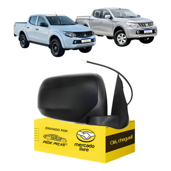 Retrovisor Mitsubishi Triton 2017 A 2022 Direito Elétrico Direito/passageiro