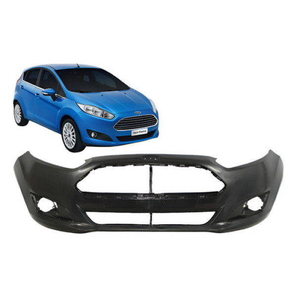 Parachoque New Fiesta Hatch 2014 2015 2016 2017 Novo Preto