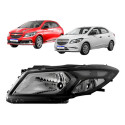 Farol Onix Prisma Lt Ltz Joy Mascara Negra 2013 2014 A 2019