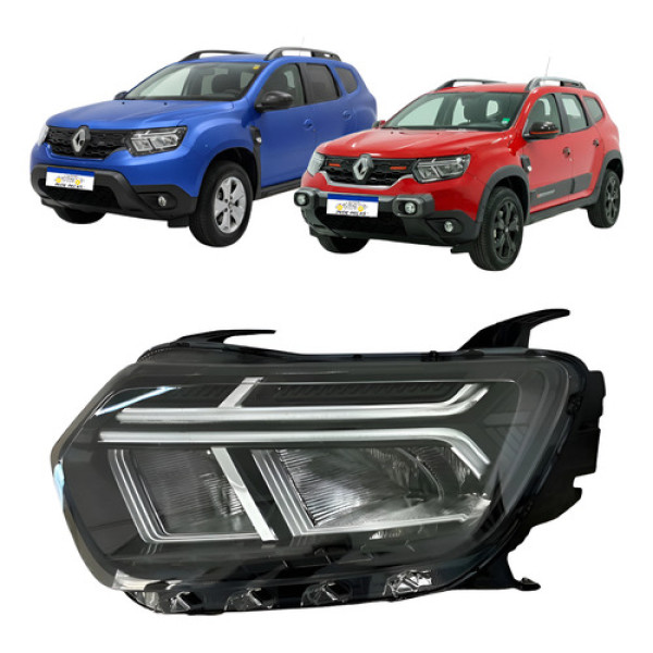 Farol Dianteiro Esquerdo Duster 2024 2025 2026 Full Led Esquerdo/motorista Farol Dianteiro Esquerdo Duster 2024 2025 2026 Full Led Esquerdo/motorista
