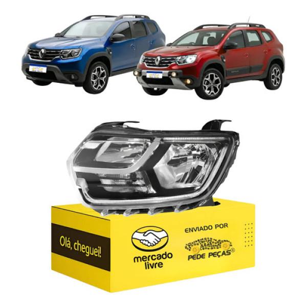 Farol Sinaleira Esquerda Duster 2021 2022 2023 2024 C/led Esquerdo/motorista