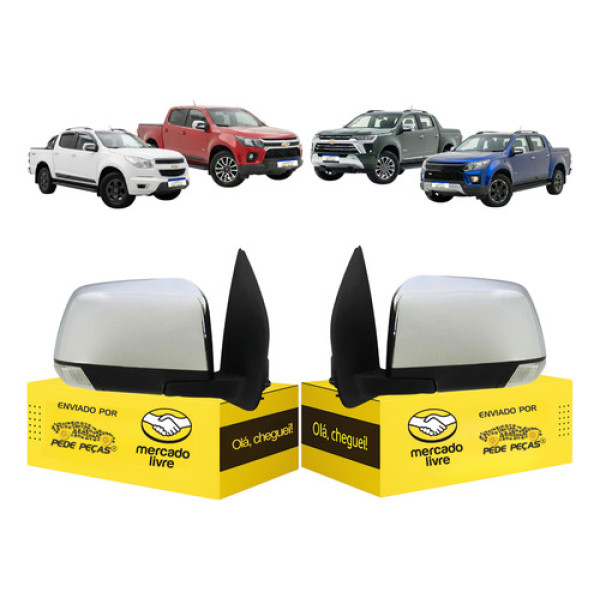 Par Retrovisor S10 2012 A 2020 2021 2022 2023 2024 2025 2026