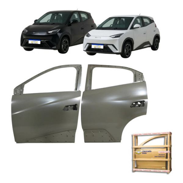 Par Porta Dianteira Traseira Dolphin Mini 2024 2025 2026 L.e Dianteira Esquerdo Motorista Cinza