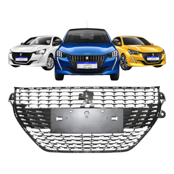 Grade Parachoque Peugeot 208 2021 2022 2023 2024 Novo  - Fosco