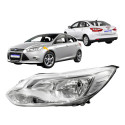 Farol Ford Focus 2014 2015 Dianteiro L.e Novo Cromado - Esquerdo