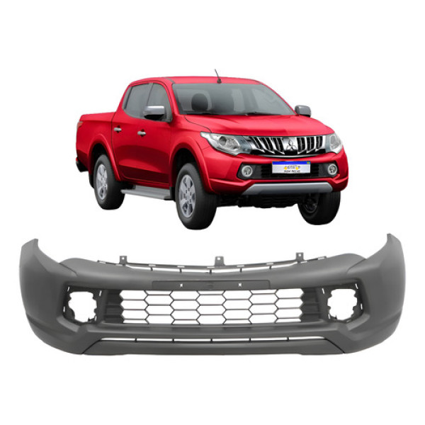 Parachoque Mitsubishi L200 Triton 2017 2018 2019 2020 Novo Preto