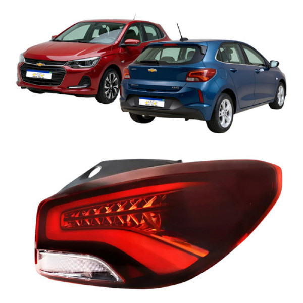 Lanterna Chevrolet Onix Hatch 2020 2021 2022 A 2025 Com Led