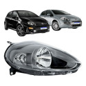 Farol Fiat Punto Mascara Cinza 2013 A 2017 Novo