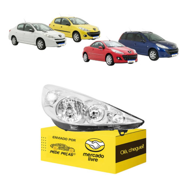 Sinaleira Peugeot 207 2008 2009 10 11 12 13 14 2015  Direito Direito/passageiro