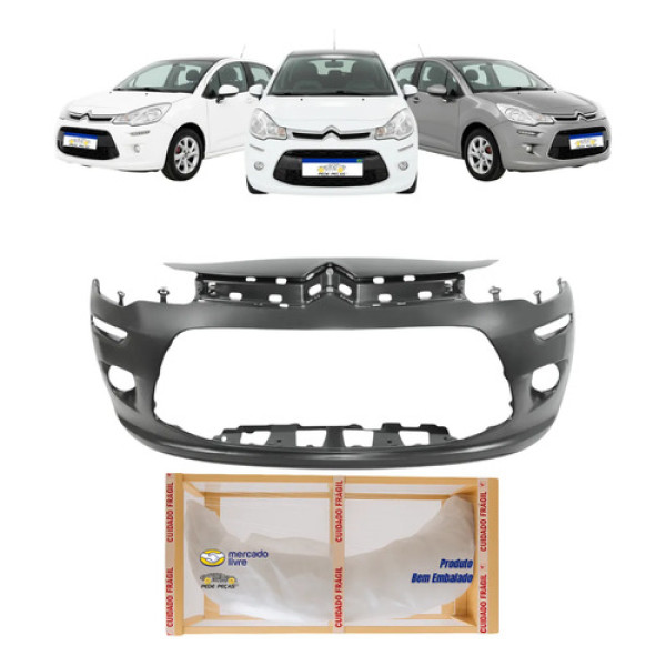 Parachoque Citroen C3 2013 2014 2015 2016 2017 2018 2019 20 Preto