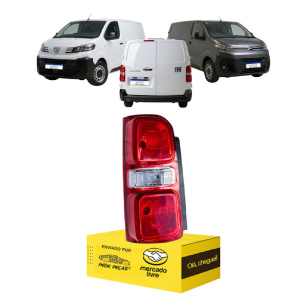 Lanterna Expert Jumpy Scudo 2017 2018 2019 2020 A 2025 Le Esquerdo/motorista Vermelho