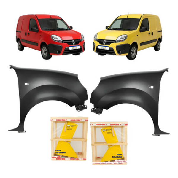 Par Paralama Renault Kangoo Novo 2008 2009 2012 2015 A 2018