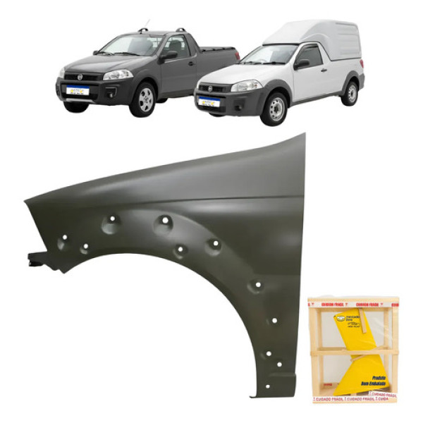 Paralama Fiat Strada Working 2014 2015 2016 A 2020 Le