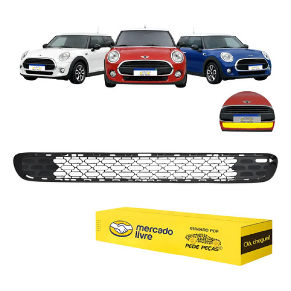Grade Inferior Mini Cooper 1.5 F55 F56 2014 15 16 A 20 2021 Preto Fosco