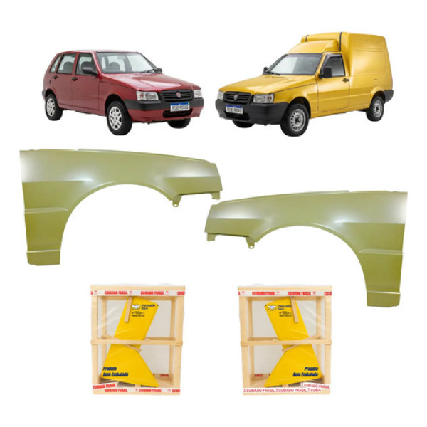 Par Paralama Fiat Uno Fiorino 2006 A 2010 2011 2012 2013