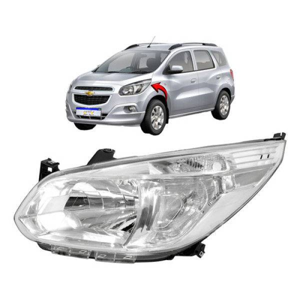 Farol Chevrolet Spin 2012 2013 2014 2015 2016 2017 2018 L.e