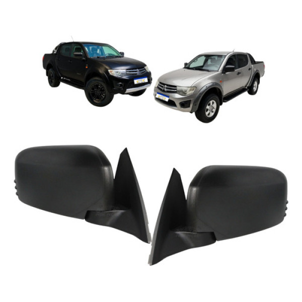 Par Retrovisor Mitsubishi Triton 2009 A 2017 Manual S/pisca