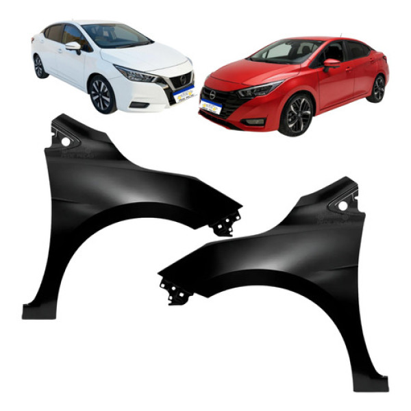 Par Paralama Nissan Versa 2021 2022 2023 2024 2025 Novo