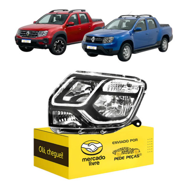 Farol Oroch 2016 17 18 19 2020 2021 2022 2023 2024 2025 L.e Esquerdo/motorista