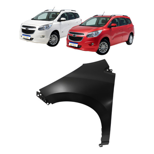 Paralama Esquerdo Gm Spin 2014 A 2018 Sem Furo Preto Novo