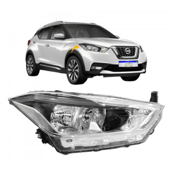 Farol Nissan Kicks 2017 2018 2019 2020 2021 Novo L.d