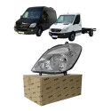 Farol Mercedes Sprinter 2013 A 2016 Cromado Foco Duplo Novo Esquerdo/motorista