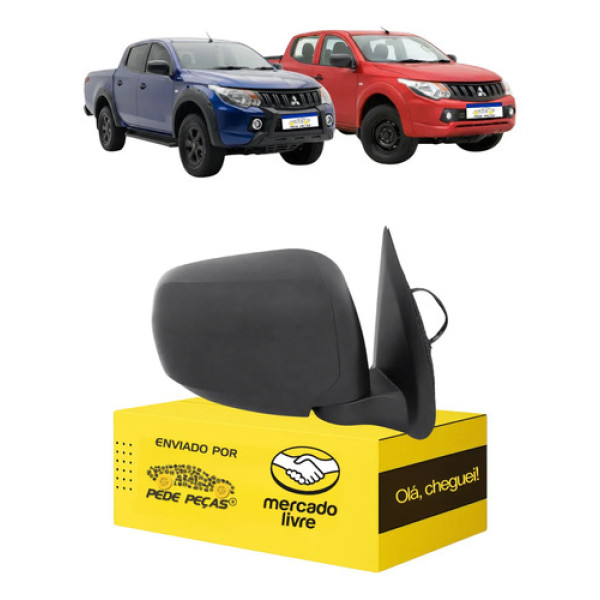 Retrovisor Direito L200 Triton 2017 18 19 A 2022 C/avaria
