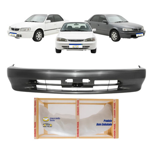 Parachoque Dianteiro Corolla 1997 1998 1999 2000 2001 2002 Preto
