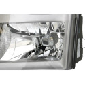 Farol Cromado Elétrico Ford Transit 2009 2010 A 2014 Novo Esquerdo/motorista