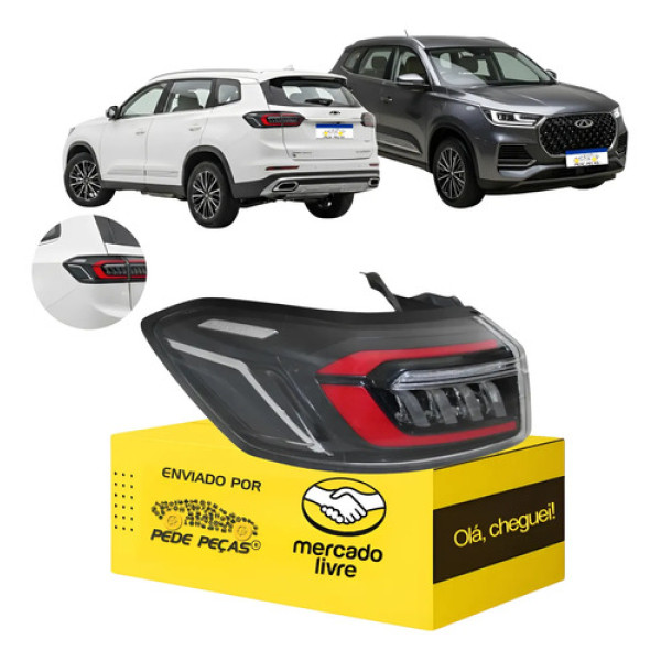 Lanterna Sinaleira Chery Tiggo 8 2023 2024 2025 L.e Esquerdo/motorista Preto