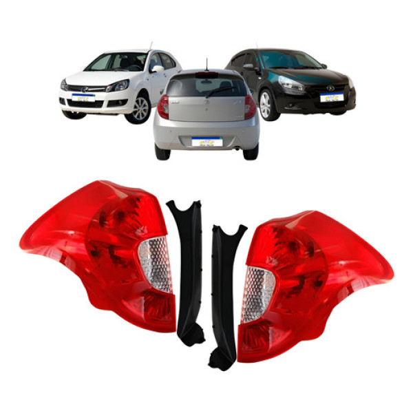 Par Lanterna Jac J3 Hatch 2011 2012 A 2015 Com Suporte Novo