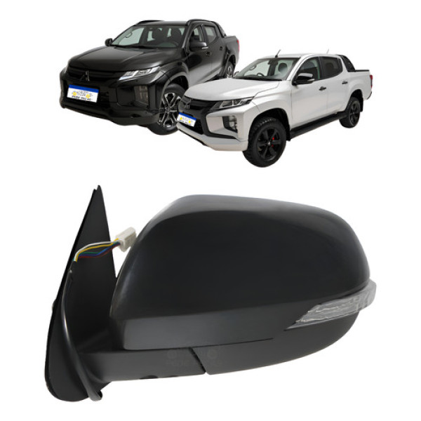 Retrovisor Esquerdo Retrátil Mitsubishi Triton 2021 A 2025 Esquerdo