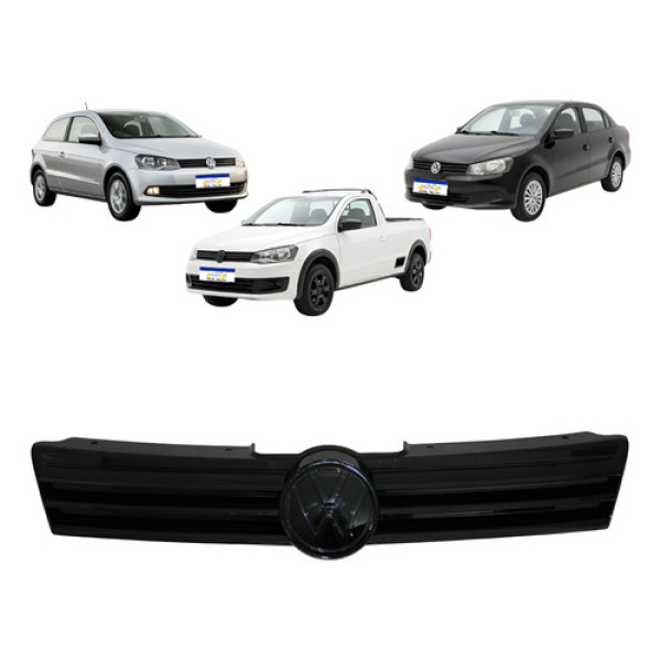 Grade Central Gol Saveiro Voyage G6 2013 2014 2015 2016 Preto