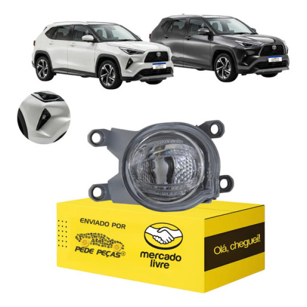 Farol Milha Auxiliar Toyota Yaris Cross 2026 Led Novo Ld Cristal
