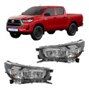 Par Farol Toyota Hilux 2021 2022 2023 2024 2025 S/led Manual Ambos Lados