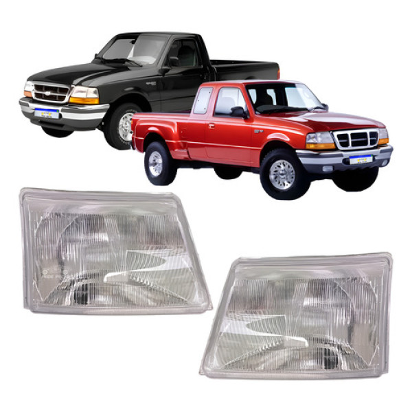 Par Farol Ford Ranger 1998 1999 2000 2001 2002 2003 04 Novo - Ambos Lados