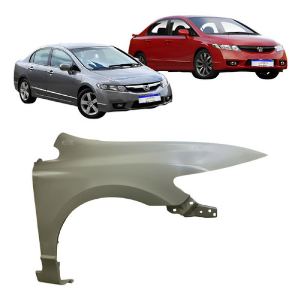 Paralama Honda New Civic 2006 A 2011 Sem Furo Lado Direito