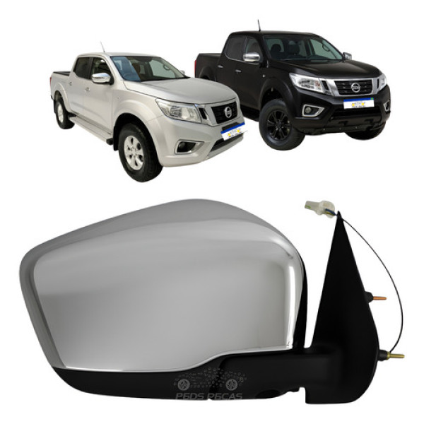 Retrovisor Direito Cromado Nissan Frontier 2017 2018 A 2022  Direito/passageiro Retrovisor Direito Cromado Nissan Frontier 2017 2018 A 2022  Direito/passageiro
