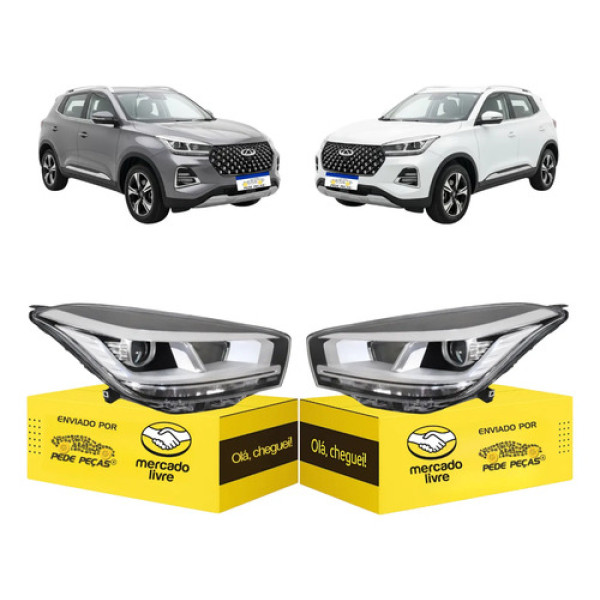 Par Farol Sinaleira Tiggo 5x Pro 2023 2024 2025 2026 S/led Ambos Lados