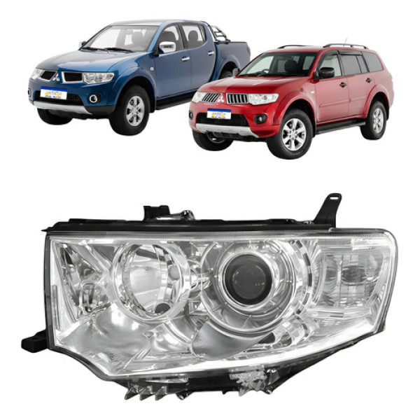 Farol Mitsubishi Pajero Dakar 2009 2010 2011 2012 A 2017 Le Esquerdo/motorista