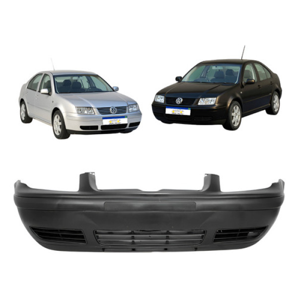 Parachoque Dianteiro Vw Bora 2000 A 2007 Preto Liso Novo