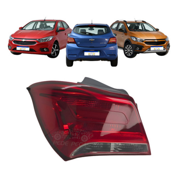 Lanterna Esquerda Chevrolet Onix 2017 2018 2019 Fume Nova