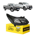Farol Direito Friso Preto Chevrolet S10 2017 A 2023 Sem Led Direito/passageiro