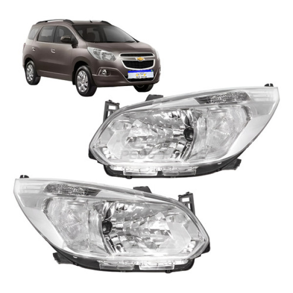 Par Farol Chevrolet Spin 2012 2013 2014 2015 2016 2017 2018 Ambos Lados