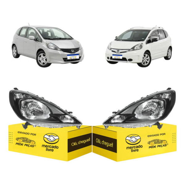 Farol Sinaleira Honda Fit Twist 2013 2014 Elétrico Par Ambos Lados