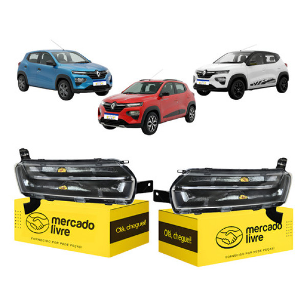 Par Farol Superior Kwid 2023 2024 2025 2026 Drl Led Pisca - Ambos Lados