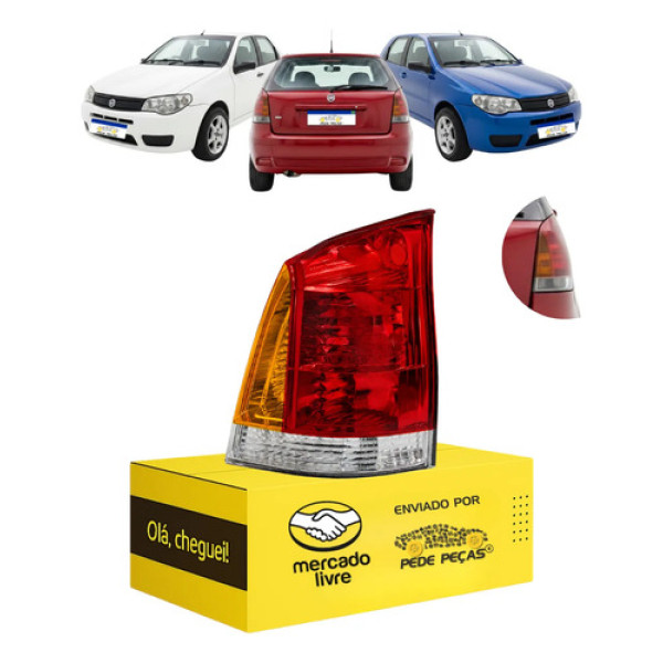 Lanterna Sinaleira Fiat Palio 2004 05 06 A 2014 C/avaria Ld Direito/passageiro