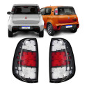 Par Lanterna Fiat Uno 15 16 2017 2018 2019 2020 2021 Cristal Ambos Lados Vermelho
