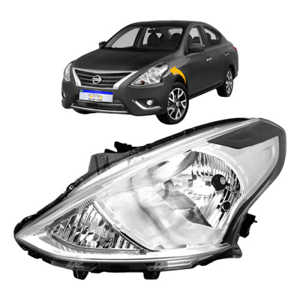 Farol Nissan Versa 2015 2016 2017 2018 2019 2020 2021 L.e Esquerdo