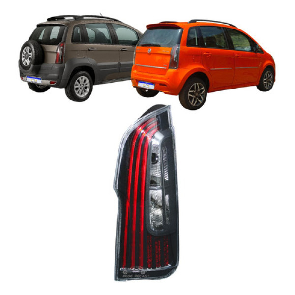 Lanterna Sinaleira Fiat Idea 2011 A 2016 C/led Fume Direito